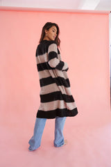 Alexis Striped Sweater Duster