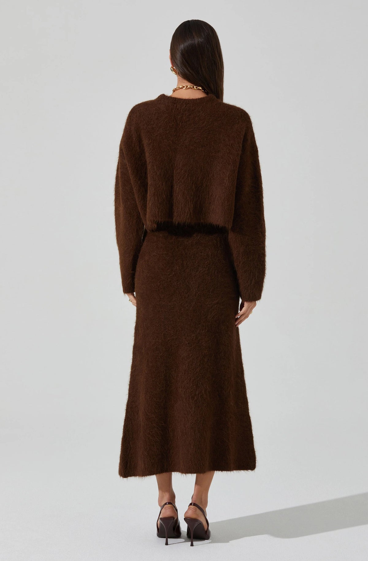 Sinisa Brushed Wool Midi Skirt
