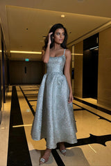 Jacquard Fitted Corset Bustier Dress