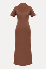 Short Sleeve Knitted Dress