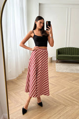Flare Midi Skirt