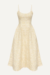 Jacquard Fitted Corset Bustier Dress