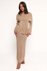 Indya Knit Skirt - Mocha