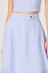 Azzura Striped Midi Skirt