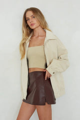 Tressa Faux Leather Mini Skort