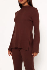 Adrienne Knit Top - Chocolate