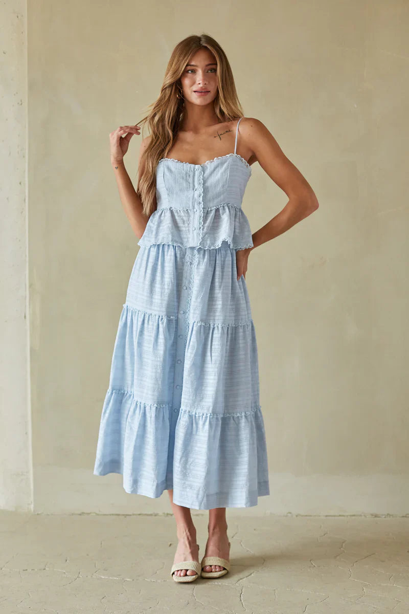 Miley Lace Tiered Maxi Skirt