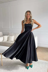 Strap Decorated Bodice Midi Dress
