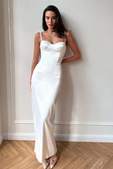 Open Back Maxi Bustier Dress