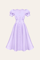 Button Front Midi Dress
