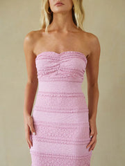 Tayshia Lace Midi Dress