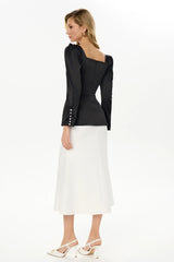 Satin Long Sleeve Top