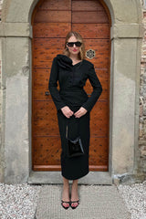 Velvet Decoration Long Sleeve Top
