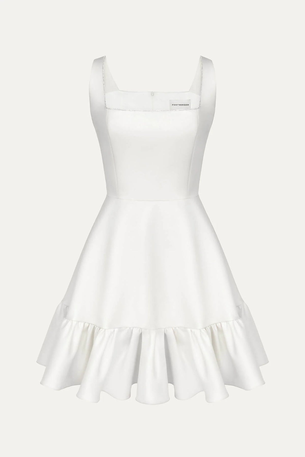 Bottom Flounced Strap Mini Dress