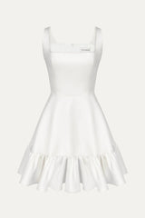 Bottom Flounced Strap Mini Dress