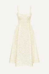 Jacquard Fitted Corset Bustier Dress