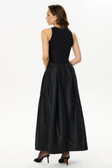Midi Dress With Puffy Skirt