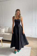 Strap Decorated Bodice Midi Dress