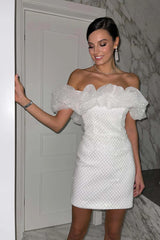"Meringue" Sequin Ruffle Mini Dress