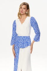 Long Sleeve Button Front Top