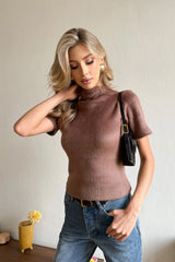 Short Sleeve Knitted Top