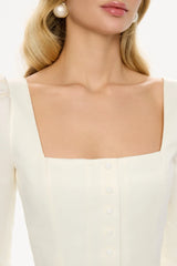Satin Long Sleeve Top