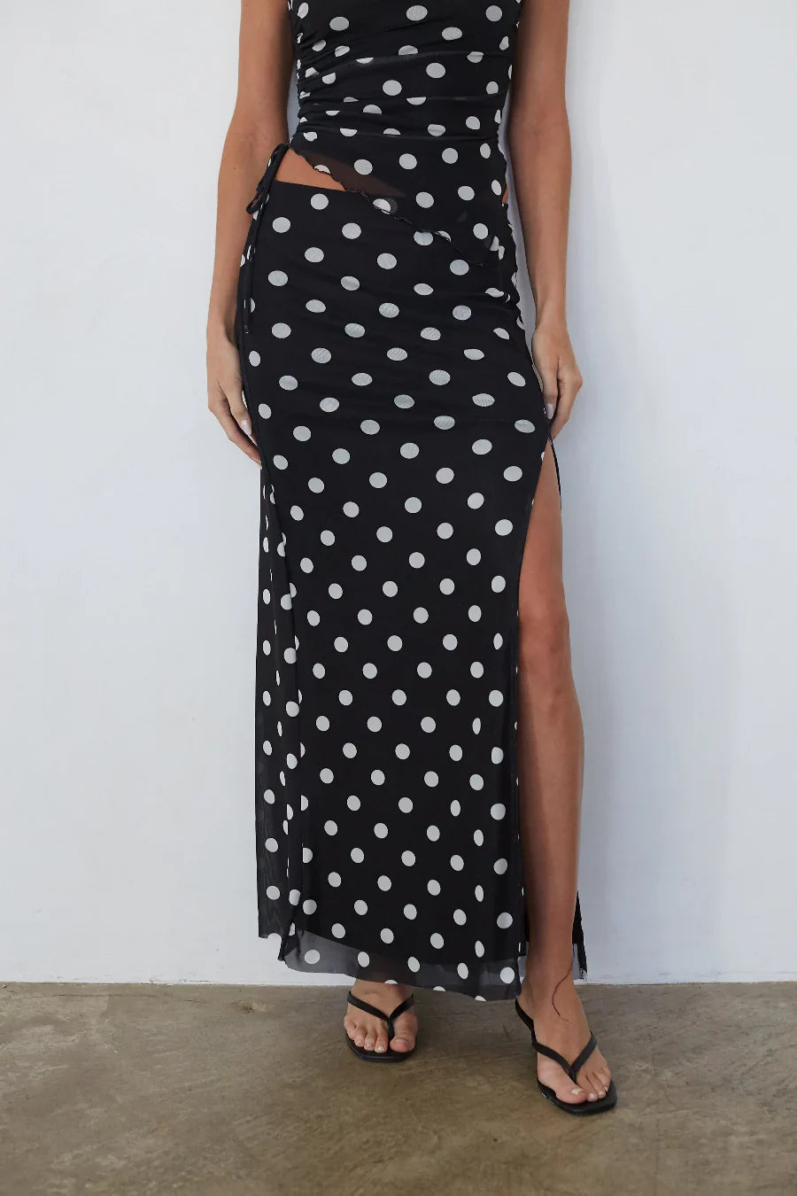 Briar Polka Dot Maxi Skirt