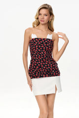 Corset-Based Top With Draping