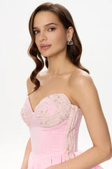 Mini Dress With Drape