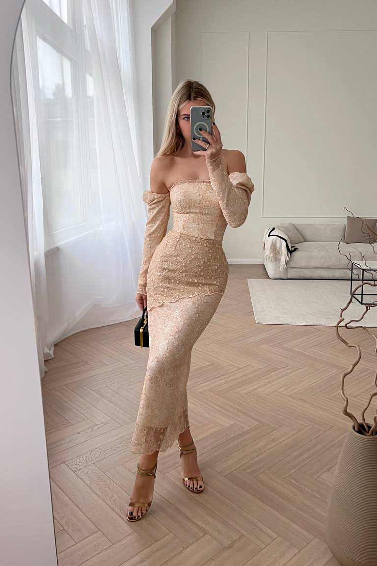 Lace Bustier Dress
