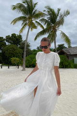 Sequin Button Front Midi Dress