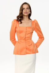 Satin Decorated Top