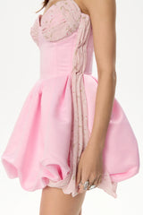 Mini Dress With Drape