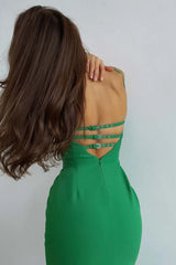 Strappy Back Bustier Dress