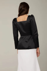 Satin Decorated Top