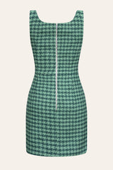 Tweed Strap Mini Dress