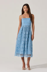 Floral Lace Midi Dress