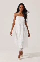 Floral Lace Midi Dress