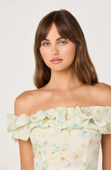 Alannah Off-Shoulder Floral Midi Dress