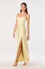 Zinnia Lace Bustier Maxi Gown