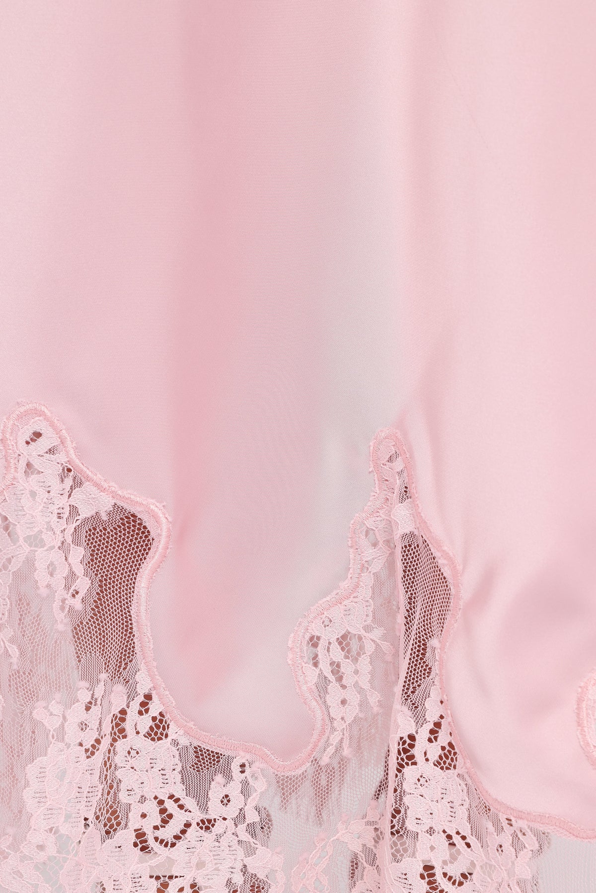 Alira Lace Trim Midi Skirt - Pale Pink