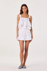 Delia Tiered Ruffle Mini Skirt
