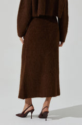 Sinisa Brushed Wool Midi Skirt
