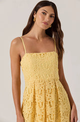 Floral Lace Midi Dress