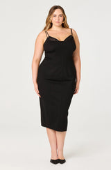 Allura Peekaboo Lace Midi Dress