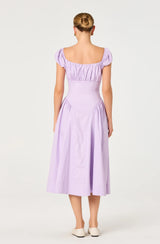 Adilene Cotton Milkmaid Midi Dress