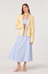 Azzura Striped Midi Skirt