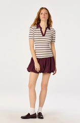Emmalee Mixed Media Polo Dress