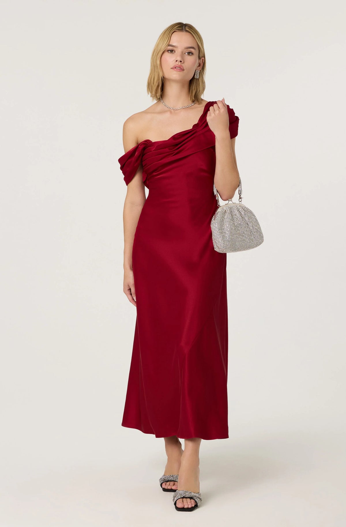 Alyssia One Shoulder Maxi Dress