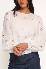 Aggie Blouse - White